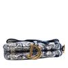 Dior Embroidered Canvas Toile de Jouy Saddle Bag Secondhand
