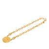 Chanel CC Gold Plated Round Pendant Necklace Secondhand