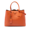 Prada Medium Saffiano Cuir Double Handle Satchel Secondhand