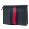 Gucci GG Supreme Web Clutch Secondhand