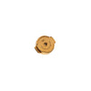 Hermès Gold Plated Barenia Loop Earrings Secondhand