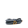 Dior Oblique Denim Embroidered Saddle Bag Secondhand