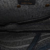 Dior Oblique Denim Embroidered Saddle Bag Secondhand