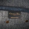 Dior Oblique Denim Embroidered Saddle Bag Secondhand