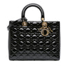 Dior Large Patent Cannage Lady Dior Secondhand