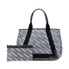 Balenciaga Coated Canvas Logo Navy Cabas Tote S Secondhand