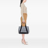 Balenciaga Coated Canvas Logo Navy Cabas Tote S Secondhand