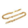 Chanel Gold Plated Logo Plate Chain Belt Secondhand