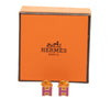 Hermès Gold Plated Enamel Cage dH Cube Push Back Earrings Secondhand