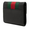 Gucci Calfskin Web Sylvie Trifold Small Wallet Secondhand