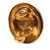 Chanel Gold Plated Mademoiselle Clip On Earrings Secondhand