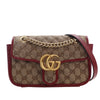 Gucci Small GG Marmont Matelasse Diagonal GG Canvas and Leather Shoulder Bag Secondhand