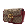 Gucci Small GG Marmont Matelasse Diagonal GG Canvas and Leather Shoulder Bag Secondhand