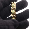 Chanel Mini Quilted Lambskin Oval Logo Chain Top Handle Flap Secondhand