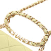 Chanel Mini Quilted Lambskin Oval Logo Chain Top Handle Flap Secondhand