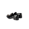 Secondhand Louis Vuitton Black and Monogram Canvas Moccasin - '20s