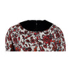 Secondhand Louis Vuitton Red Black Floral Printed Dress - '10s