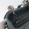 Christian Dior Vintage Lady Dior Bag Cannage Quilt Denim