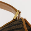 Fendi Vintage Tiger Print Shoulder Bag Canvas