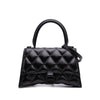 Balenciaga Small Quilted Leather Hourglass Top Handle Bag Secondhand
