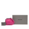 Balenciaga Mini Grained Calfskin Cloud Coin Purse On Strap Secondhand