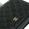 Chanel Quilted Crackled Patent Calfskin Pearl Wallet On Chain Secondhand