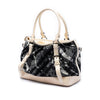 Burberry Floral Beat Check Nylon and Patent Satchel Secondhand