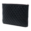 Chanel Large Quilted Lambskin O Case Clutch Secondhand