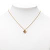Dior Gold Plated CD Logo Water Drop Shape Pendant Necklace Secondhand