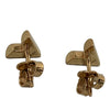 Louis Vuitton Gold Plated Essential V Stud Earrings Secondhand