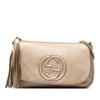 Gucci Medium Metallic Leather Soho Chain Flap Crossbody Secondhand