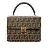 Fendi Zucca Canvas Flap Satchel Secondhand