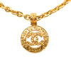 Secondhand Chanel CC Gold Plated Medallion Pendant Necklace