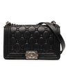 Chanel Old Medium Quilted Suede Chesterfield Boy Flap Secondhand