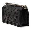 Chanel Old Medium Quilted Suede Chesterfield Boy Flap Secondhand