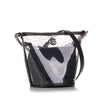 Chanel Crumpled Calfskin PVC Camellia Bucket Secondhand