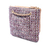 Secondhand Chanel Quilted Lambskin and Tweed Double Case with Chain