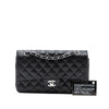 Chanel Medium Classic Perforated Lambskin Double Flap Secondhand