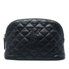 Saint Laurent Quilted Lambskin Cassandre Cosmetic Pouch Secondhand