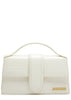 Jacquemus Le Bambino Top Handle Flap Bag Crocodile Embossed Leather