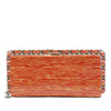 Chanel CC Patent Striped Chain Around Clutch Secondhand