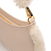 Jacquemus Leather Shearling Trimmed Le Bisou Doux Shoulder Bag Secondhand