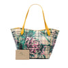 Burberry Small Haymarket Check Floral Print Coated Canvas Canterbury Tote Secondhand