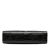 Saint Laurent Medium Shiny Croc Embossed Manhattan Shoulder Bag Secondhand