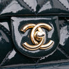 Chanel Paris-Salzburg Small Patent and Goatskin CC Eyelet Flap Secondhand