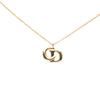 Dior Gold Plated CD Logo Pendant Necklace Secondhand