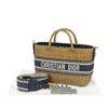 Dior Oblique Wicker Basket Bag Secondhand
