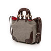 Fendi Embroidered Canvas Squirrel Satchel Secondhand