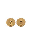 Chanel CC Gold Plated Resin Round Clip On Earrings Secondhand