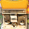 Gucci Small GG Supreme Flora Bamboo Padlock Satchel Secondhand